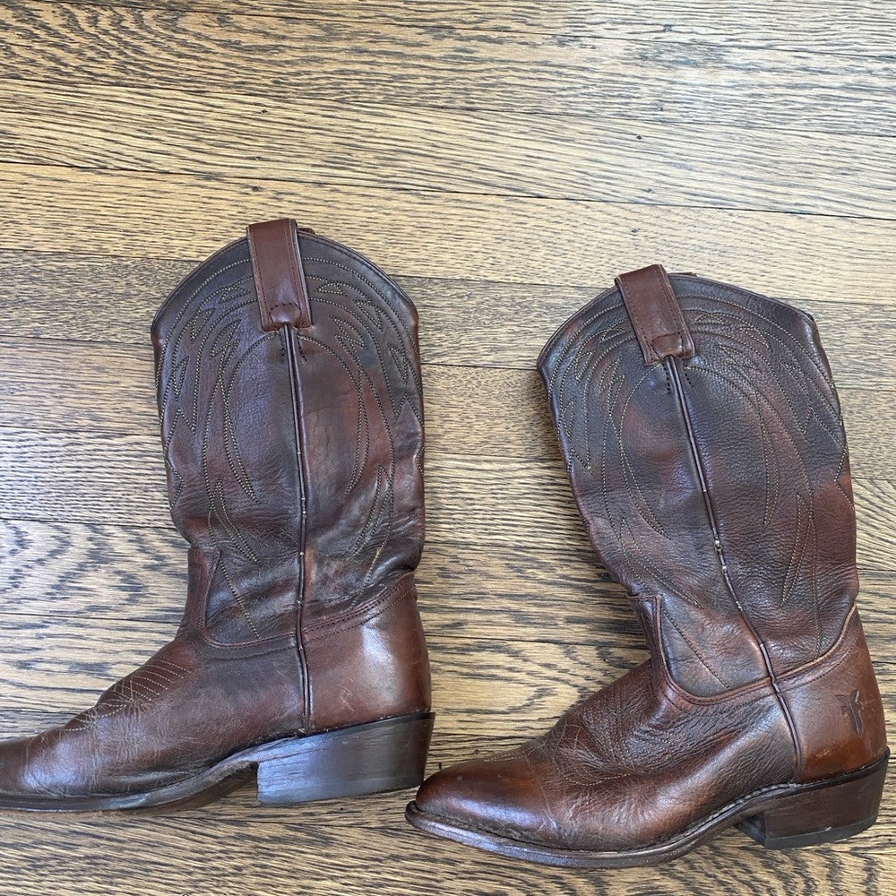 Frye Leather Cowboy Boots